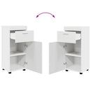 vidaXL Fürdőszoba bútor szett TULUM 3 pcs Fehér 60 x 34 x 63 cm
