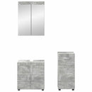 vidaXL Fürdőszoba bútor szett TULUM 3 pcs Beton Szürke 60 x 34 x 63 cm