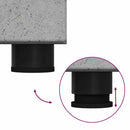 vidaXL Fürdőszoba bútor szett TULUM 3 pcs Beton Szürke 60 x 34 x 63 cm
