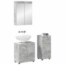 vidaXL Fürdőszoba bútor szett TULUM 3 pcs Beton Szürke 60 x 34 x 63 cm