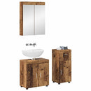 vidaXL Fürdőszoba bútor szett TULUM 3 pcs Öreg fa 60 x 34 x 63 cm