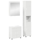 vidaXL Fürdőszoba bútor szett TULUM 3 pcs Fehér 60 x 34 x 63 cm