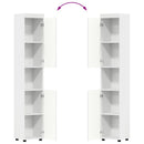 vidaXL Fürdőszoba bútor szett TULUM 3 pcs Fehér 60 x 34 x 63 cm