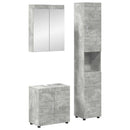 vidaXL Fürdőszoba bútor szett TULUM 3 pcs Beton Szürke 60 x 34 x 63 cm