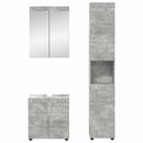 vidaXL Fürdőszoba bútor szett TULUM 3 pcs Beton Szürke 60 x 34 x 63 cm
