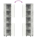 vidaXL Fürdőszoba bútor szett TULUM 3 pcs Beton Szürke 60 x 34 x 63 cm