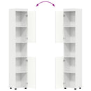 vidaXL Fürdőszoba bútor szett TULUM 3 pcs Magas Fényű Fehér