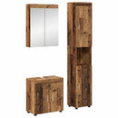 vidaXL Fürdőszoba bútor szett TULUM 3 pcs Öreg fa 60 x 34 x 63 cm