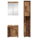vidaXL Fürdőszoba bútor szett TULUM 3 pcs Öreg fa 60 x 34 x 63 cm