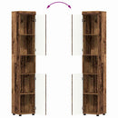 vidaXL Fürdőszoba bútor szett TULUM 3 pcs Öreg fa 60 x 34 x 63 cm