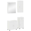 vidaXL Fürdőszoba bútor szett TULUM 4 pcs Fehér 60 x 34 x 63 cm