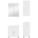 vidaXL Fürdőszoba bútor szett TULUM 4 pcs Fehér 60 x 34 x 63 cm