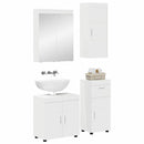 vidaXL Fürdőszoba bútor szett TULUM 4 pcs Fehér 60 x 34 x 63 cm