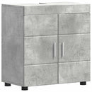 vidaXL Fürdőszoba bútor szett TULUM 4 pcs Beton Szürke 60 x 34 x 63 cm