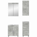 vidaXL Fürdőszoba bútor szett TULUM 4 pcs Beton Szürke 60 x 34 x 63 cm