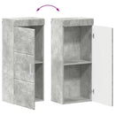 vidaXL Fürdőszoba bútor szett TULUM 4 pcs Beton Szürke 60 x 34 x 63 cm