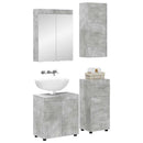 vidaXL Fürdőszoba bútor szett TULUM 4 pcs Beton Szürke 60 x 34 x 63 cm
