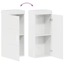 vidaXL Fürdőszoba bútor szett TULUM 4 pcs Magas Fényű Fehér