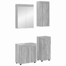 vidaXL Fürdőszoba bútor szett TULUM 4 pcs Szürke Sonoma