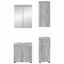 vidaXL Fürdőszoba bútor szett TULUM 4 pcs Szürke Sonoma