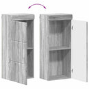 vidaXL Fürdőszoba bútor szett TULUM 4 pcs Szürke Sonoma