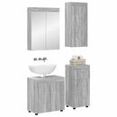 vidaXL Fürdőszoba bútor szett TULUM 4 pcs Szürke Sonoma