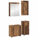 vidaXL Fürdőszoba bútor szett TULUM 4 pcs Öreg fa 60 x 34 x 63 cm