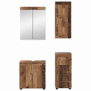 vidaXL Fürdőszoba bútor szett TULUM 4 pcs Öreg fa 60 x 34 x 63 cm