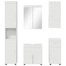 vidaXL Fürdőszoba bútor szett TULUM 5 pcs Fehér 60 x 34 x 63 cm
