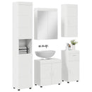 vidaXL Fürdőszoba bútor szett TULUM 5 pcs Fehér 60 x 34 x 63 cm