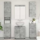 vidaXL Fürdőszoba bútor szett TULUM 5 pcs Beton Szürke 60 x 34 x 63 cm