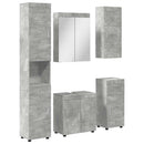 vidaXL Fürdőszoba bútor szett TULUM 5 pcs Beton Szürke 60 x 34 x 63 cm