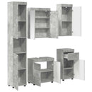 vidaXL Fürdőszoba bútor szett TULUM 5 pcs Beton Szürke 60 x 34 x 63 cm