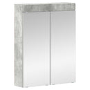 vidaXL Fürdőszoba bútor szett TULUM 5 pcs Beton Szürke 60 x 34 x 63 cm