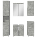 vidaXL Fürdőszoba bútor szett TULUM 5 pcs Beton Szürke 60 x 34 x 63 cm
