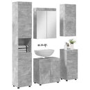 vidaXL Fürdőszoba bútor szett TULUM 5 pcs Beton Szürke 60 x 34 x 63 cm