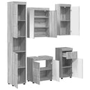 vidaXL Fürdőszoba bútor szett TULUM 5 pcs Szürke Sonoma