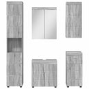 vidaXL Fürdőszoba bútor szett TULUM 5 pcs Szürke Sonoma