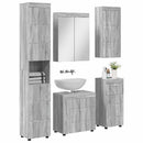 vidaXL Fürdőszoba bútor szett TULUM 5 pcs Szürke Sonoma