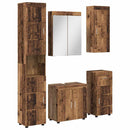 vidaXL Fürdőszoba bútor szett TULUM 5 pcs Öreg fa 60 x 34 x 63 cm