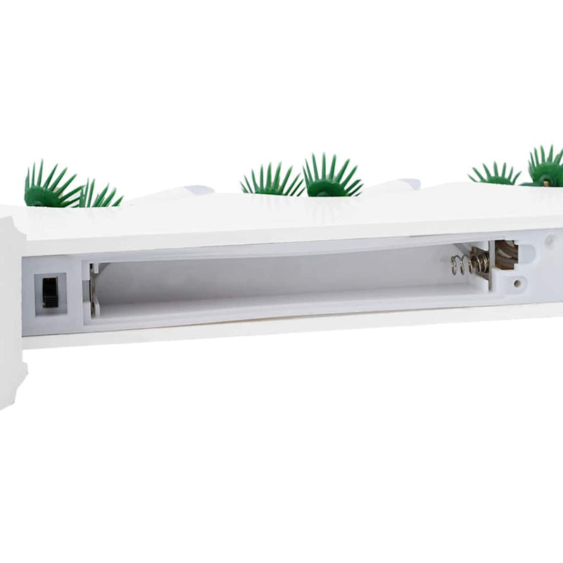 vidaXL Karácsonyi gyertya híd 7 LED-del 3 pcs Fehér 39.5 x 5 x 29 cm