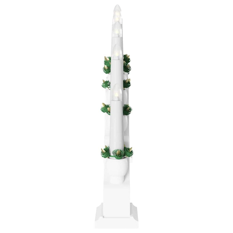 vidaXL Karácsonyi gyertyatartó ív 10 LED gyertyával 3 pcs Fehér