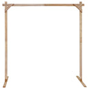 vidaXL Esküvői Ív Világos Barna 225 x 95 x 226 cm Tömör fenyőfa