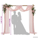 vidaXL Esküvői Ív Világos Barna 225 x 95 x 226 cm Tömör fenyőfa
