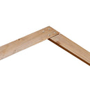 vidaXL Esküvői Ív Világos Barna 221 x 92 x 216 cm Tömör fenyőfa