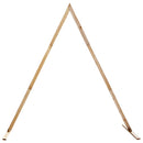 vidaXL Esküvői Ív Világos Barna 202 x 95 x 254 cm Tömör fenyőfa