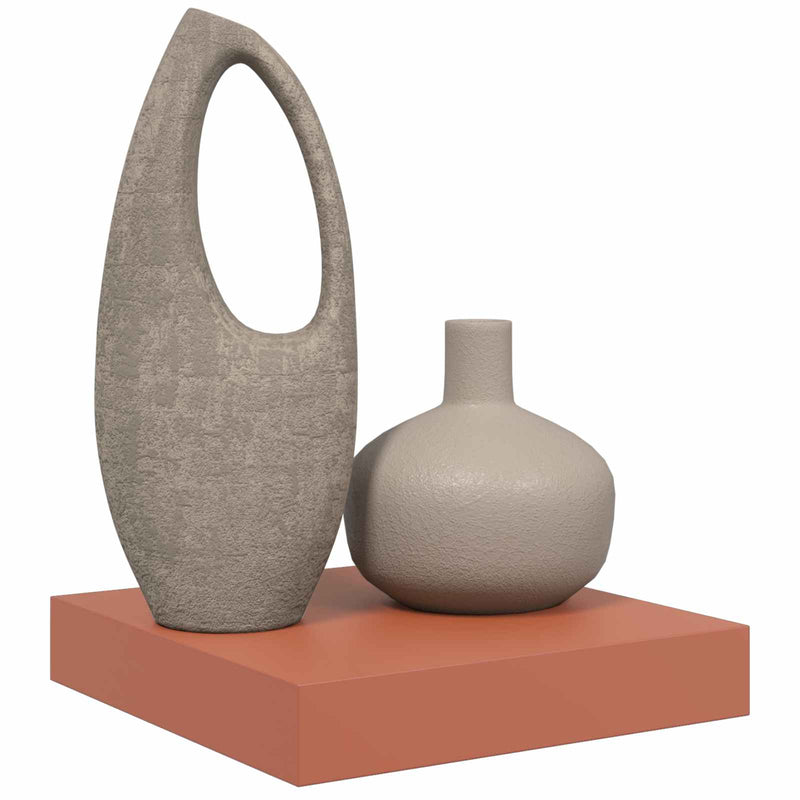 vidaXL Falpolc Falra szerelhető Piros 23 x 23,5 x 4 cm Faanyag