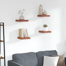 vidaXL Falpolc Falra szerelhető 4 pcs Piros 23 x 23,5 x 4 cm Faanyag