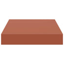 vidaXL Falpolc Falra szerelhető 4 pcs Piros 23 x 23,5 x 4 cm Faanyag