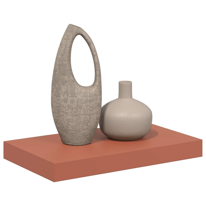 vidaXL Falpolc Falra szerelhető Piros 40 x 23,5 x 4 cm Faanyag